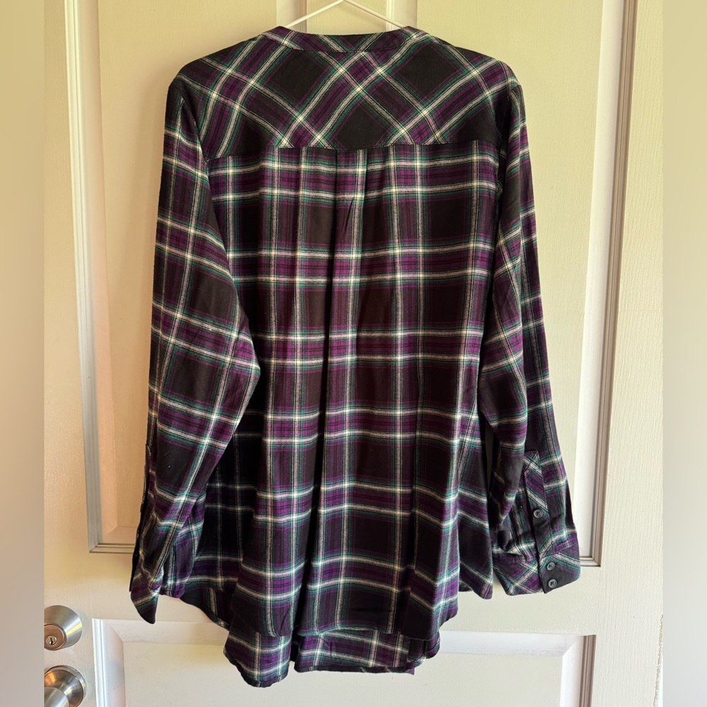 Torrid Harper Brushed Tunic Pullover Delilah Plaid Size 1X New With Tags - Picture 4 of 10